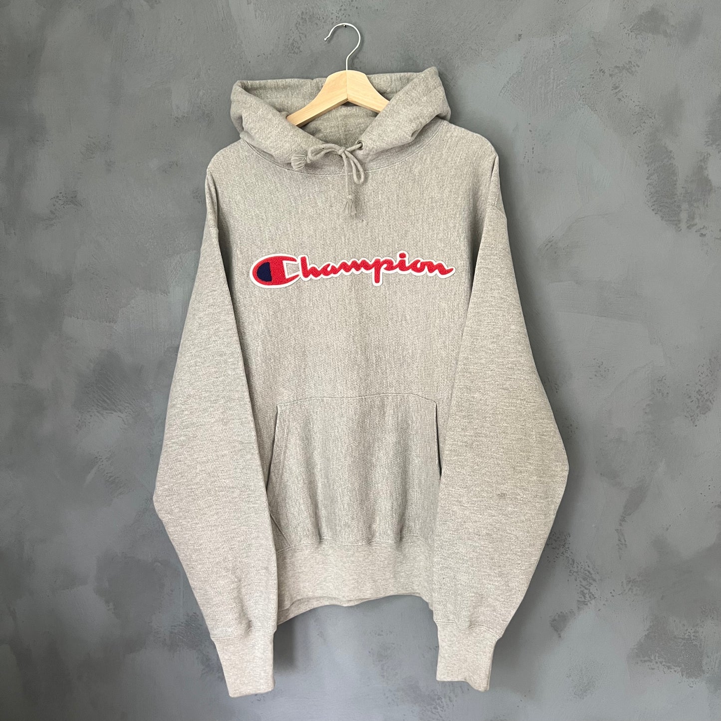 Champion Spellout Hoodie (L)