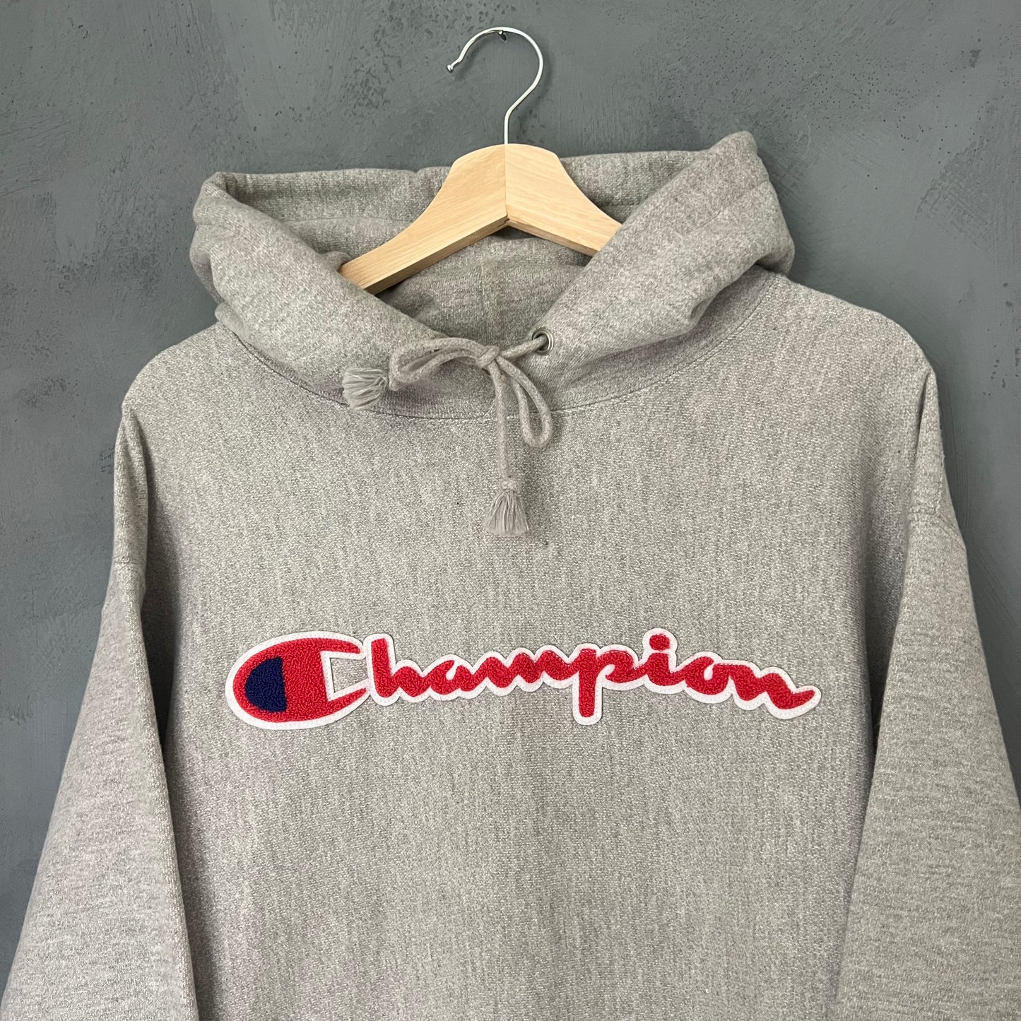 Champion Spellout Hoodie (L)