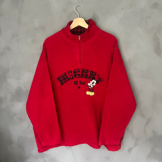 Disney Mickey Mouse 1/4 Zip Fleece (XL)