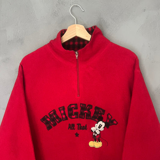 Disney Mickey Mouse 1/4 Zip Fleece (XL)