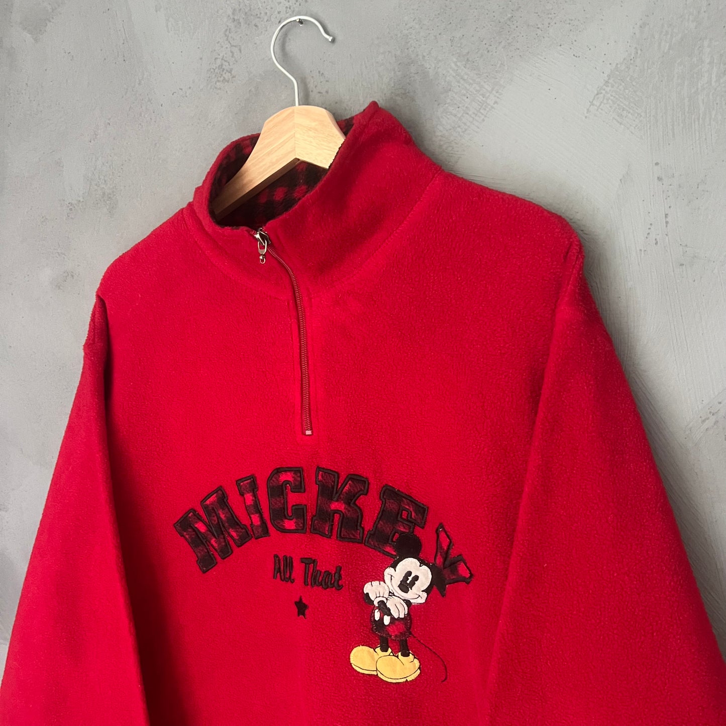 Disney Mickey Mouse 1/4 Zip Fleece (XL)