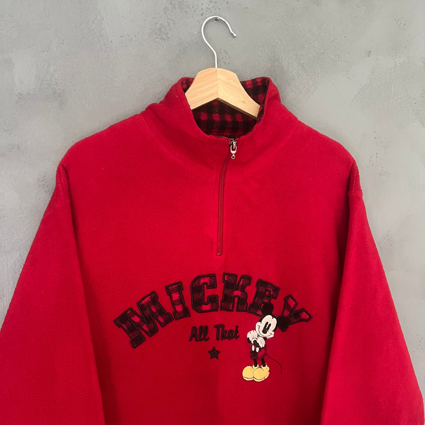 Disney Mickey Mouse 1/4 Zip Fleece (XL)