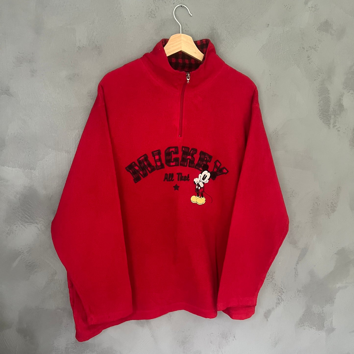 Disney Mickey Mouse 1/4 Zip Fleece (XL)