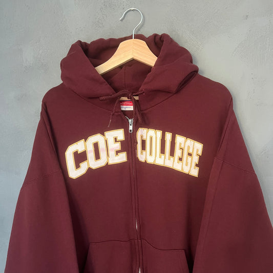 Champion Coe College Zip-up Hoodie (L)