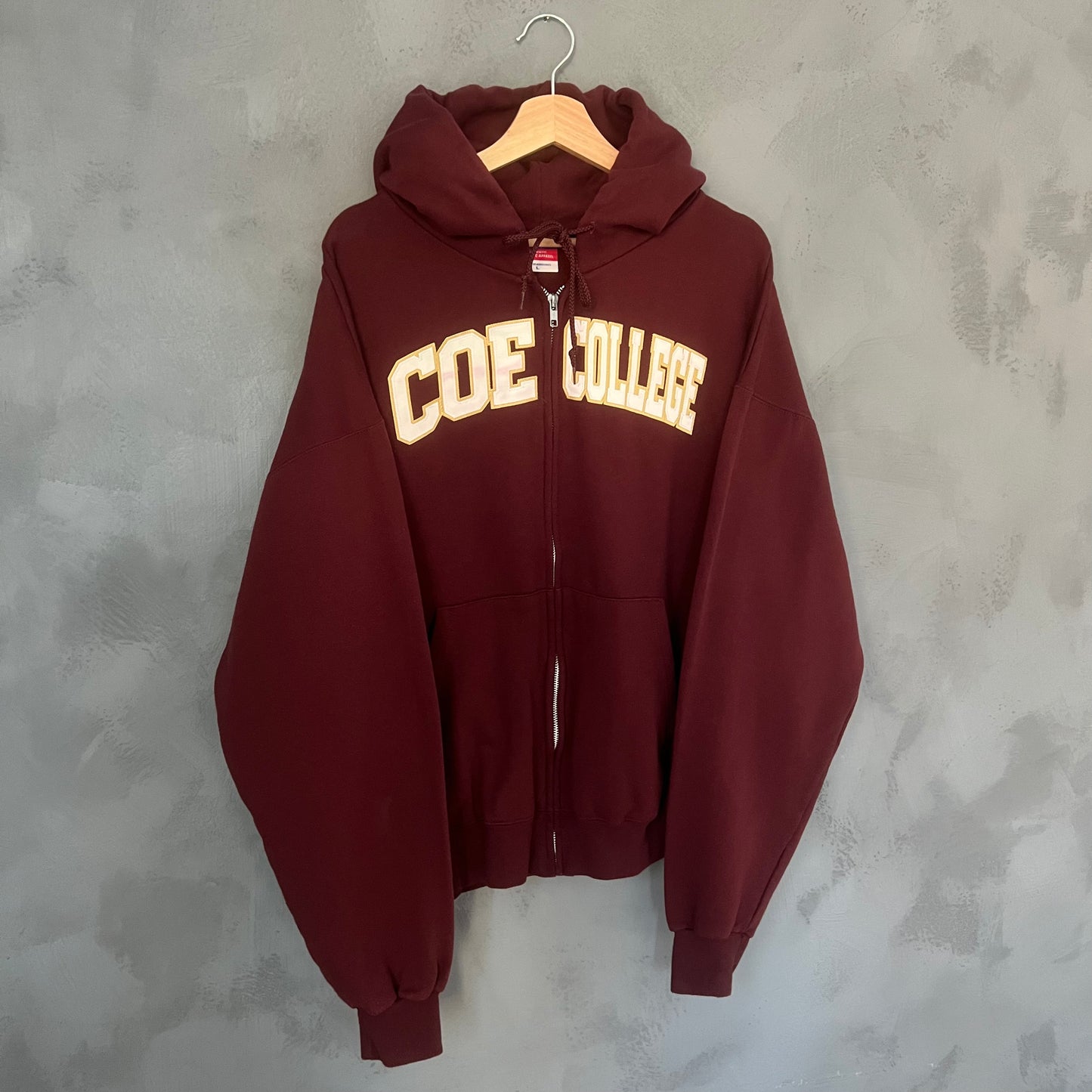 Champion Coe College Zip-up Hoodie (L)