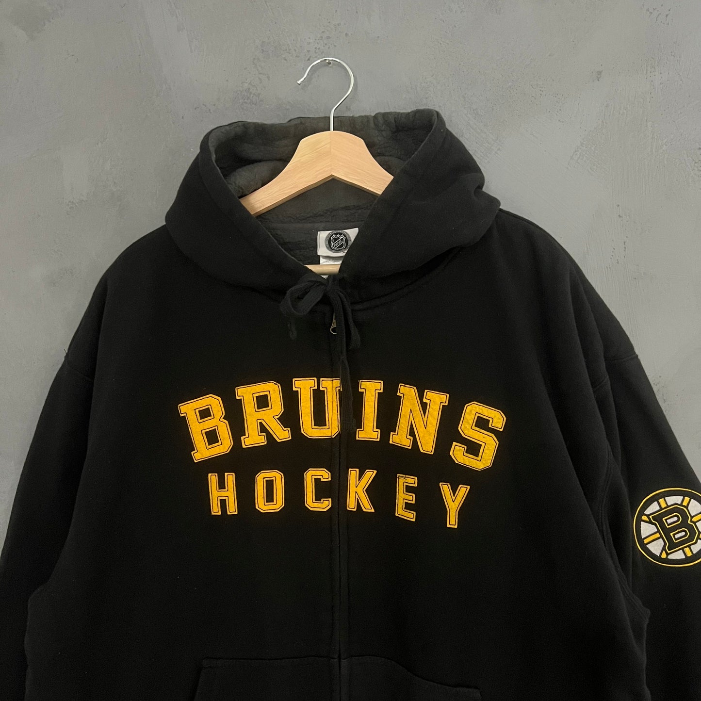 NHL Bruins Hockey Zip-up Hoodie (XL)