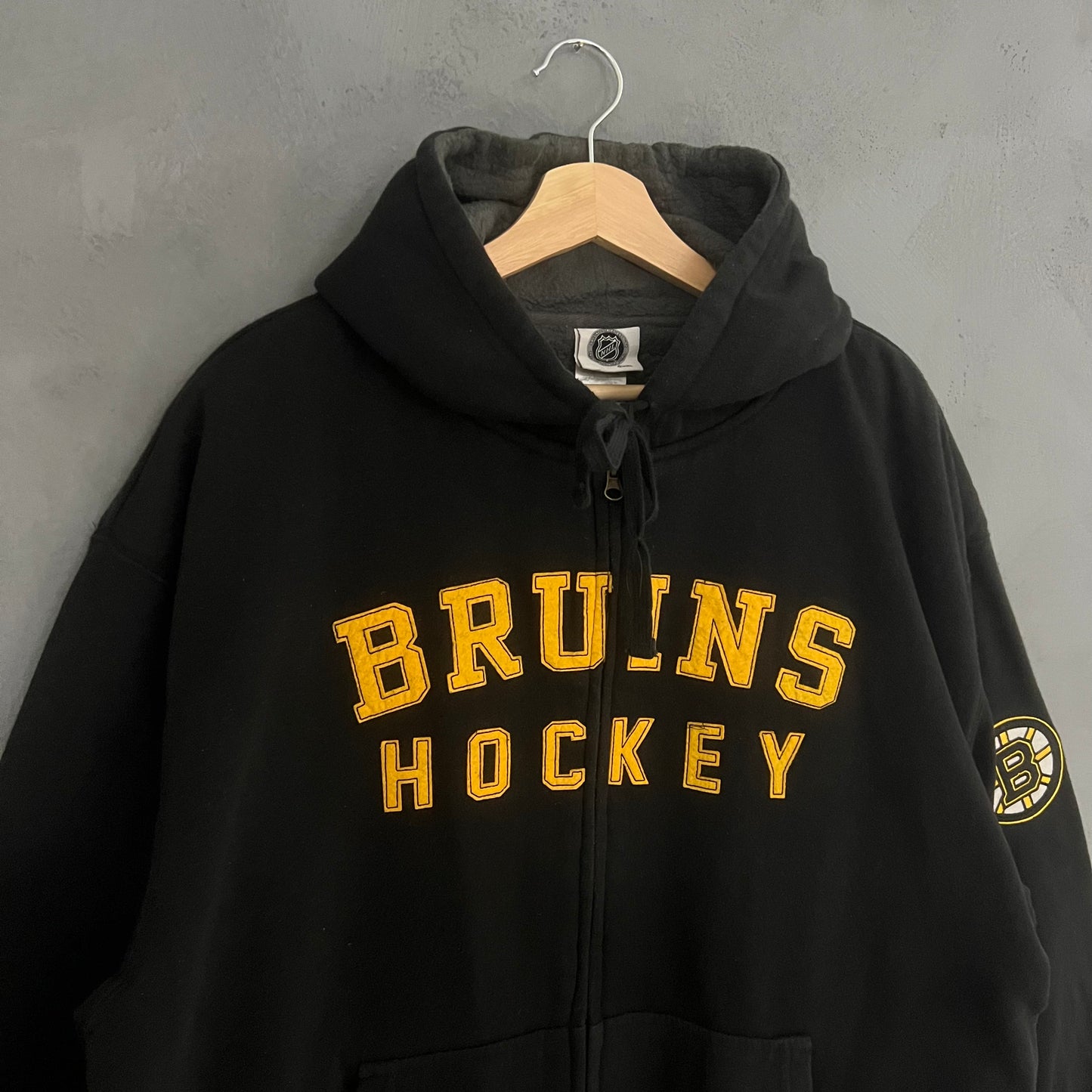 NHL Bruins Hockey Zip-up Hoodie (XL)