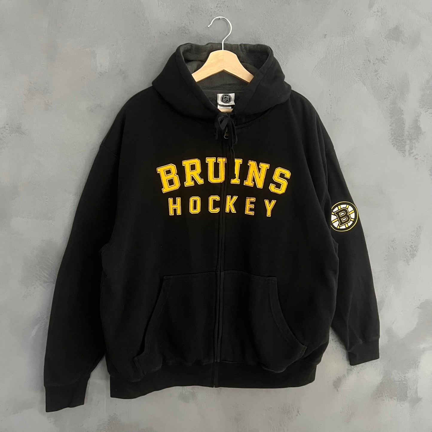 NHL Bruins Hockey Zip-up Hoodie (XL)