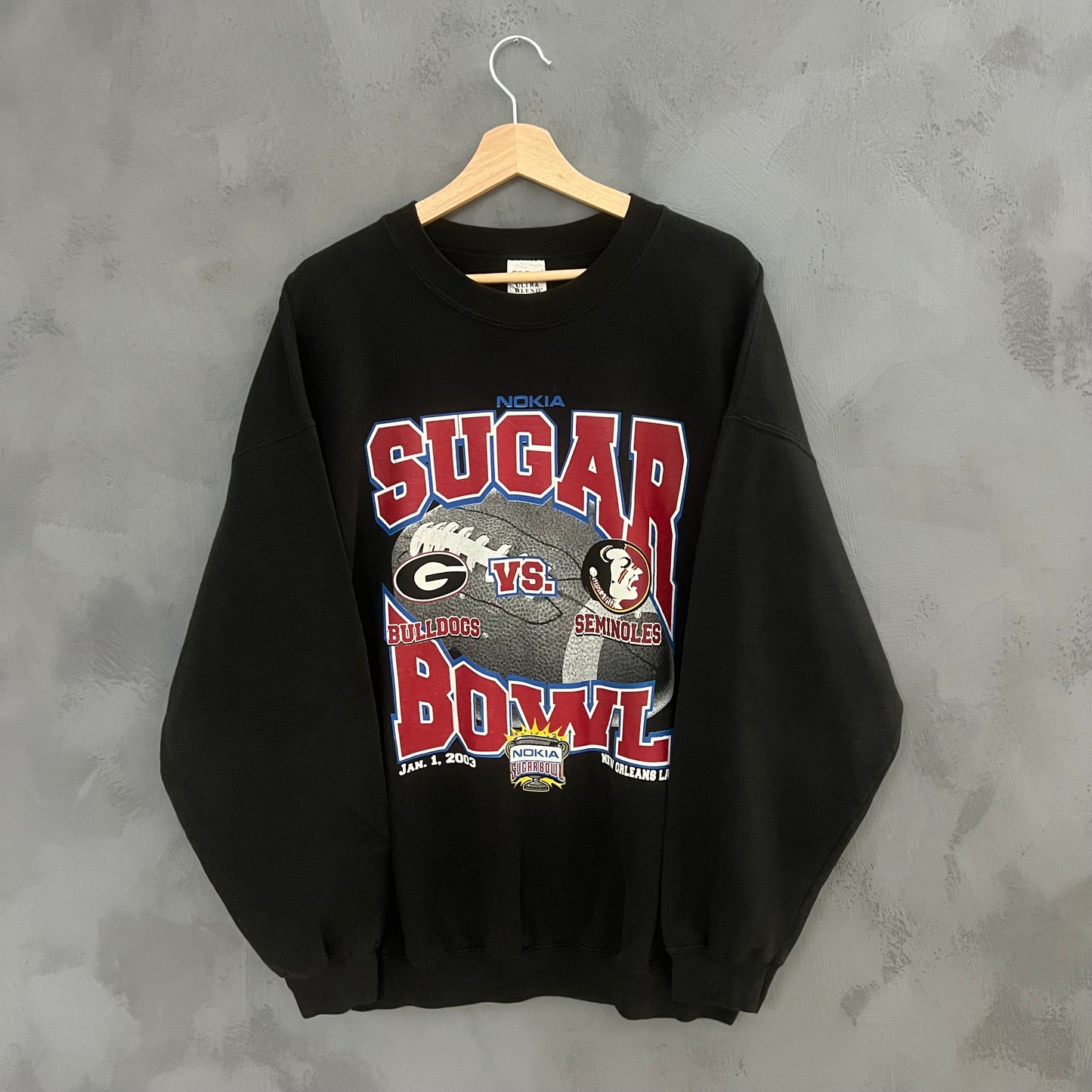 2003 Gildan Heavyweight Superbowl Sweatshirt (XL)