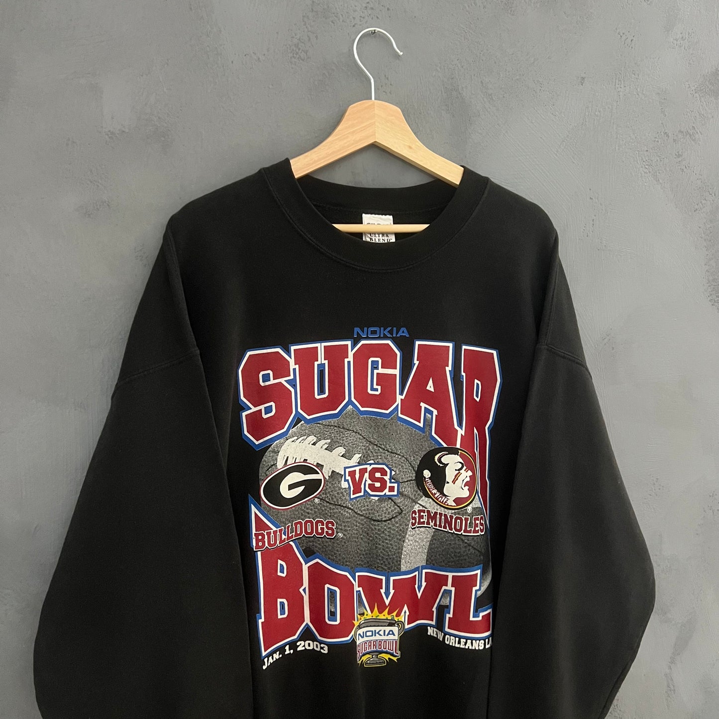 2003 Gildan Heavyweight Superbowl Sweatshirt (XL)