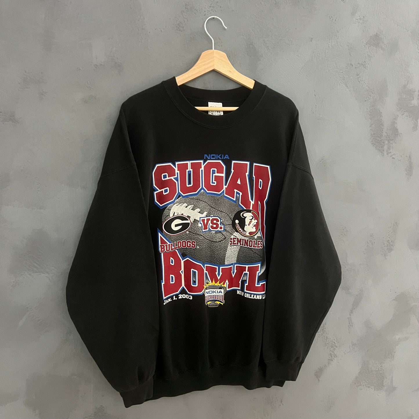 2003 Gildan Heavyweight Superbowl Sweatshirt (XL)