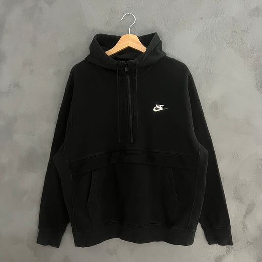 Nike Swoosh Logo Half Zip Hoodie (L)