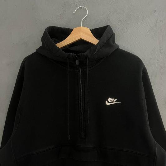 Nike Swoosh Logo Half Zip Hoodie (L)