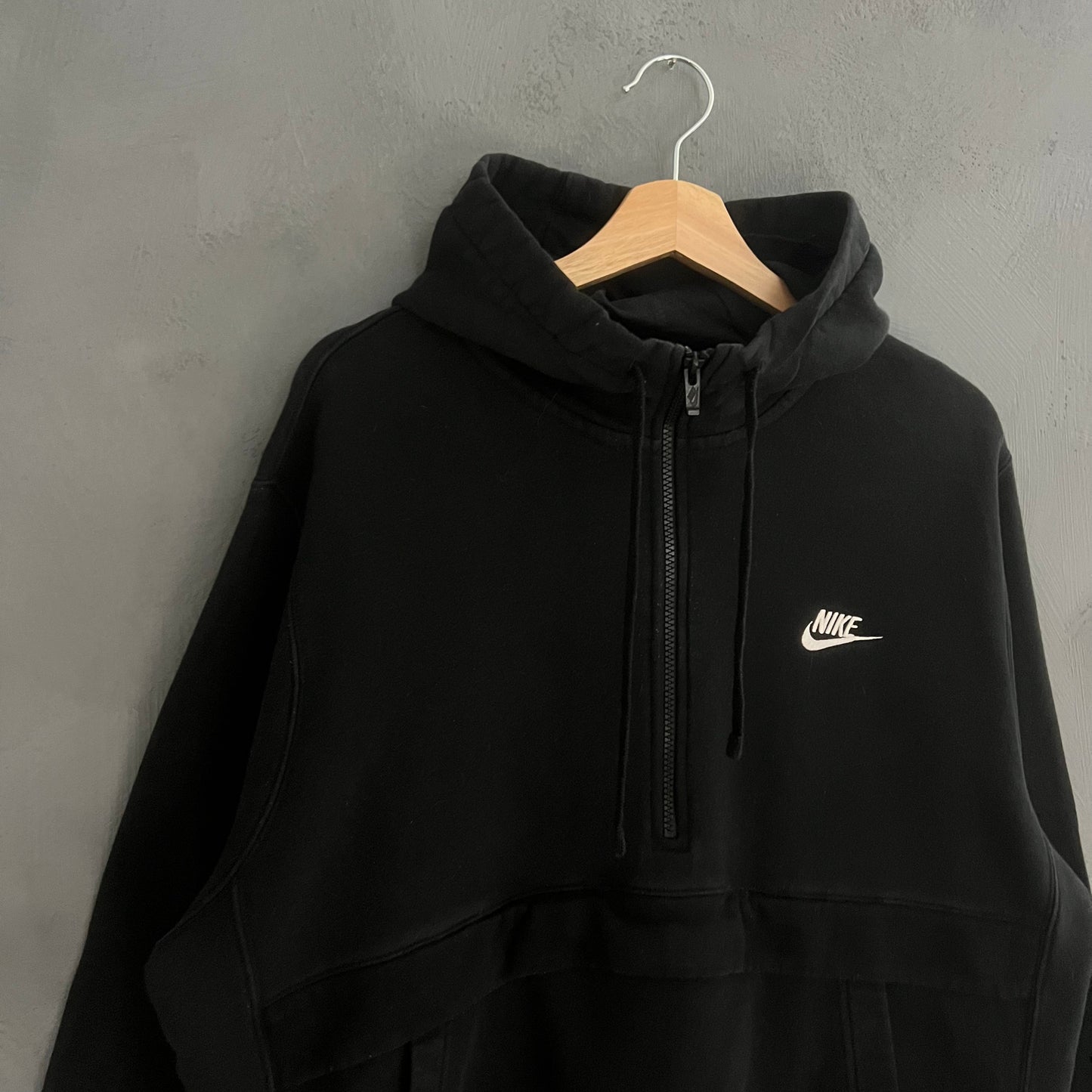 Nike Swoosh Logo Half Zip Hoodie (L)