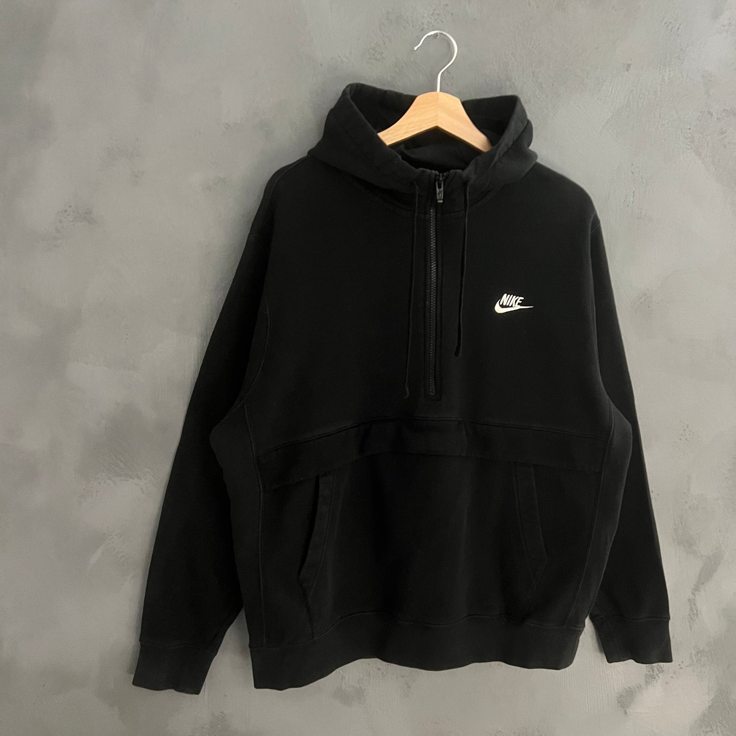 Nike Swoosh Logo Half Zip Hoodie (L)